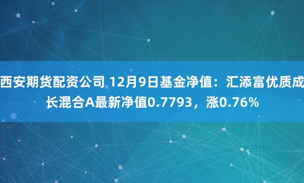 西安期货配资公司 12月9日基金净值：汇添富优质成长混合A最新净值0.7793，涨0.76%