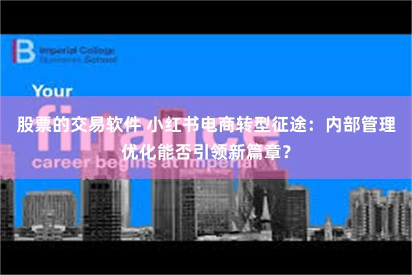 股票的交易软件 小红书电商转型征途：内部管理优化能否引领新篇章？