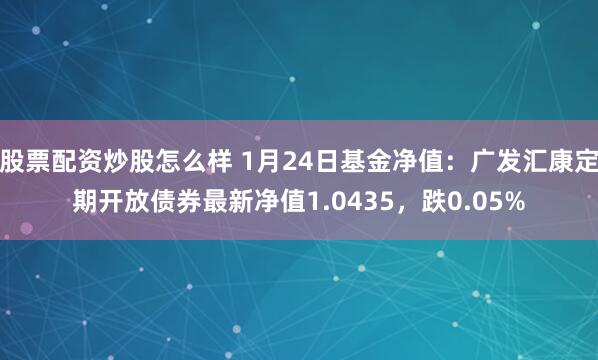 股票配资炒股怎么样 1月24日基金净值：广发汇康定期开放债券最新净值1.0435，跌0.05%